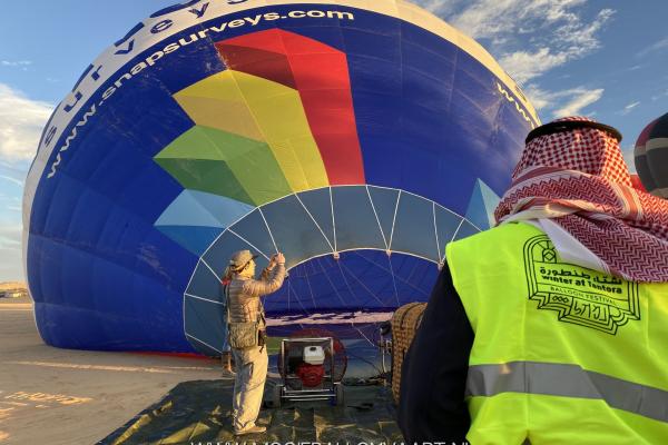Eerste ballonvaart boven Saoedi Arabie 2020